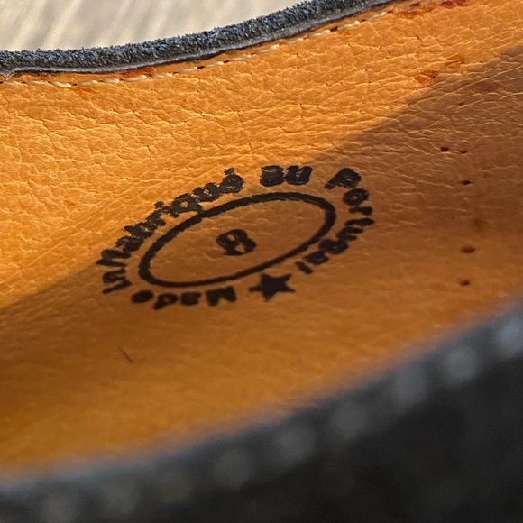 John Fluevog Black Suede Munster Platform Heels Sz 8 - Picture 8 of 13